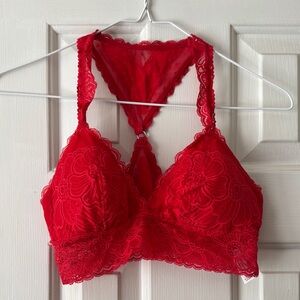 Aerie Red Lace Bralette